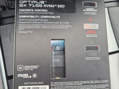 SanDisk Optimus GX 7100 1TB M.2 2280 PCIe 4.0 NVMe Internal SSD