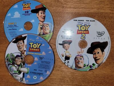 Toy Story DVDs 1 and 2 includes anniversary releas