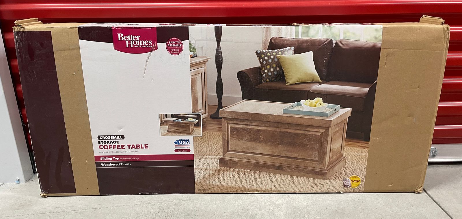 [NEW] Better Homes & Gardens Crossmill Slide-Out Storage Coffee Table