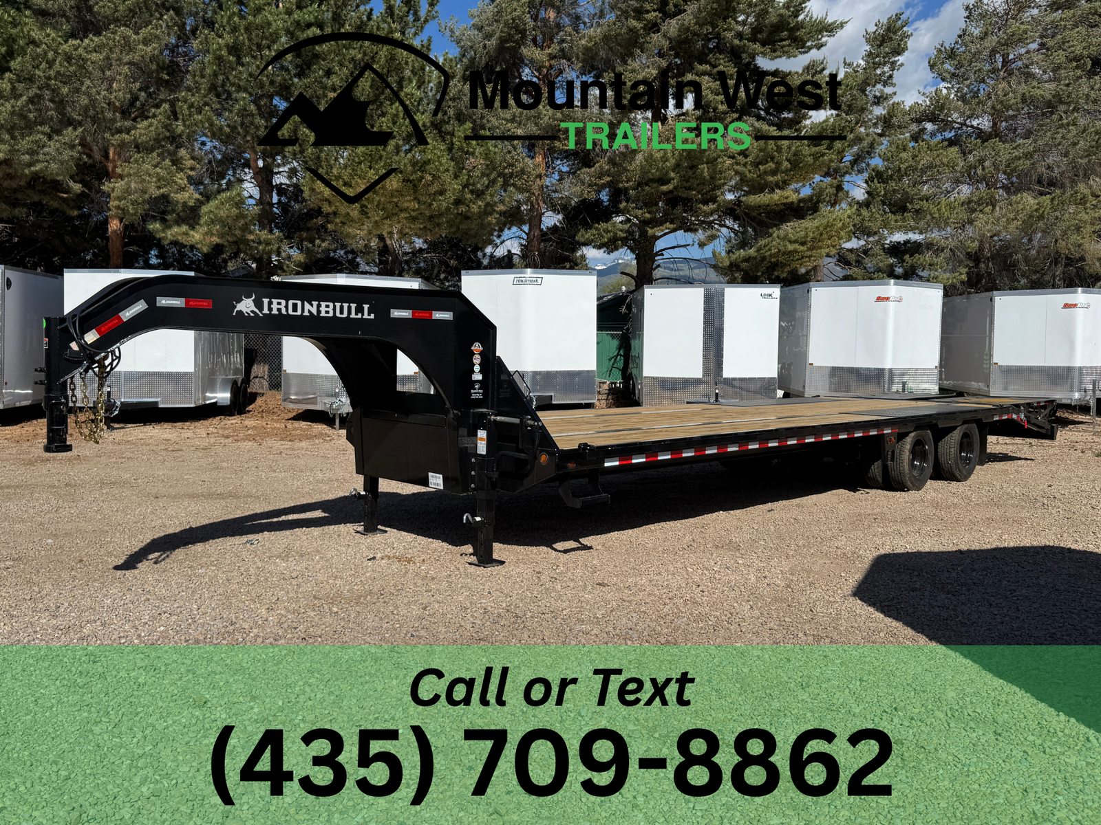 2026 Iron Bull 8.5X32-25.9K Gooseneck Flatbed Equipment Trailer