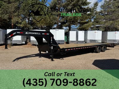 2026 Iron Bull 8.5X32-25.9K Gooseneck Flatbed Equipment Trailer