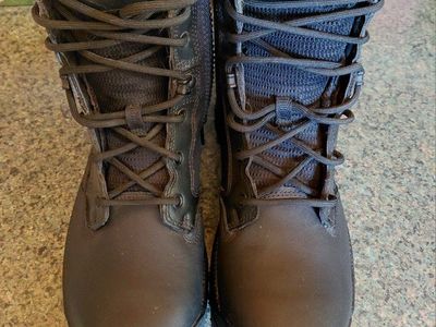 5.11 Tactical Black Side-Zip Boots - Slip & Oil Resistant Duty Boots