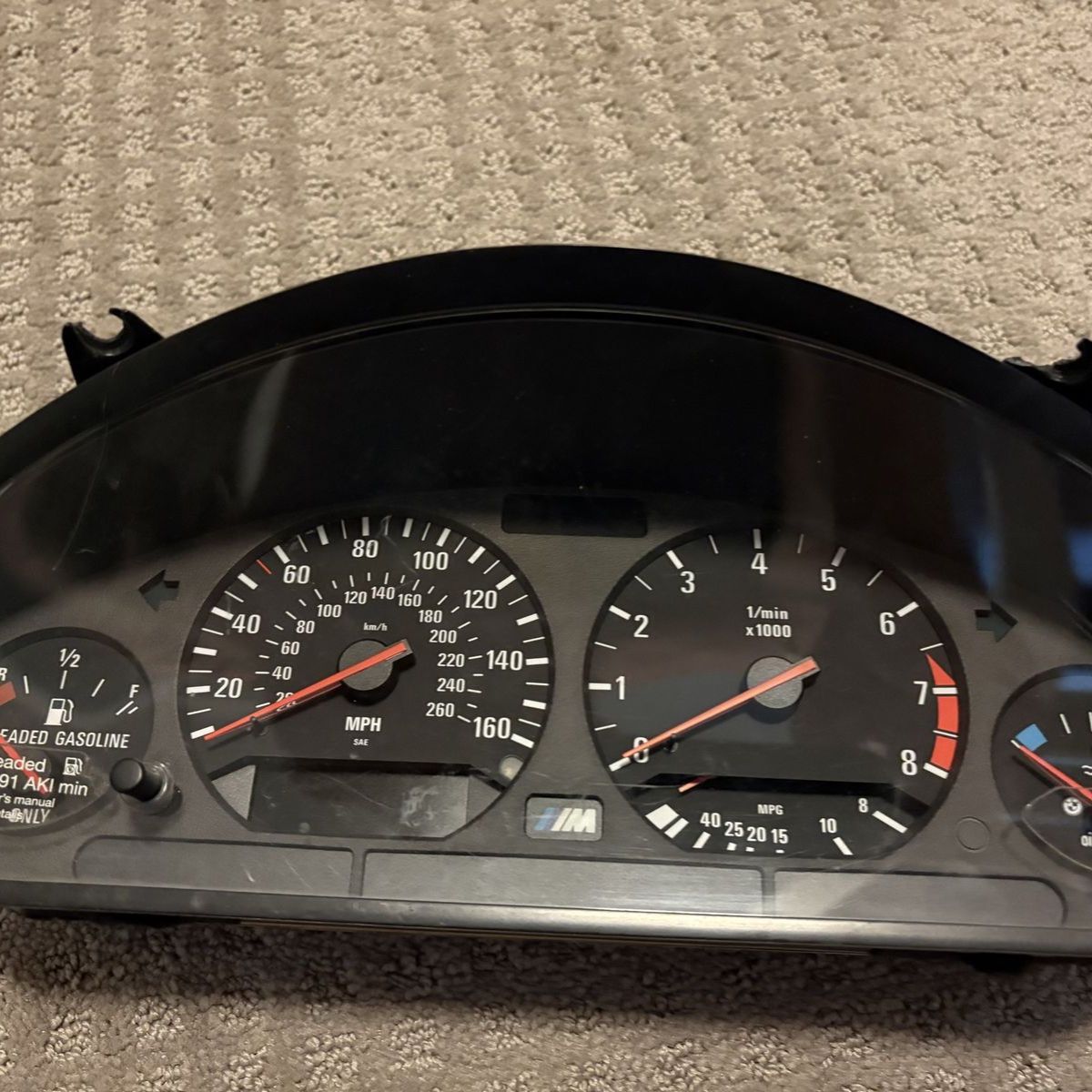 BMW e36 M3 1995-1999 gauge cluster