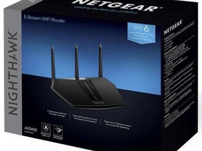 NETGEAR Nighthawk AX2400 4K UHD Dual-Band Wi-Fi 6 Router New Sealed
