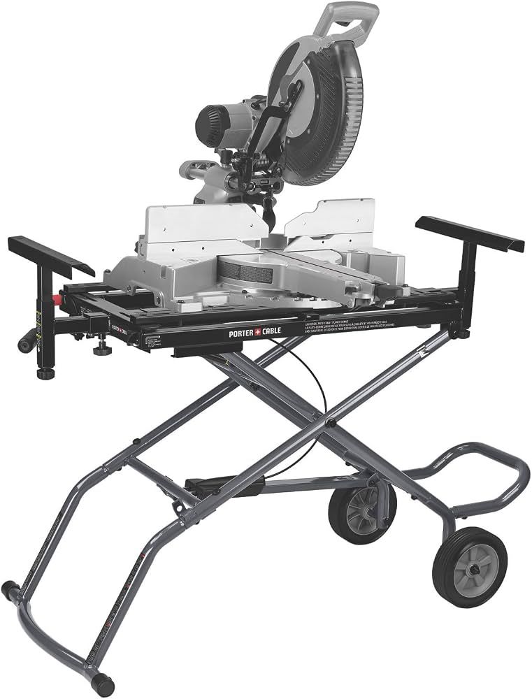 Porter Cable PC136MS Rolling Miter Saw Stand with Material Supports