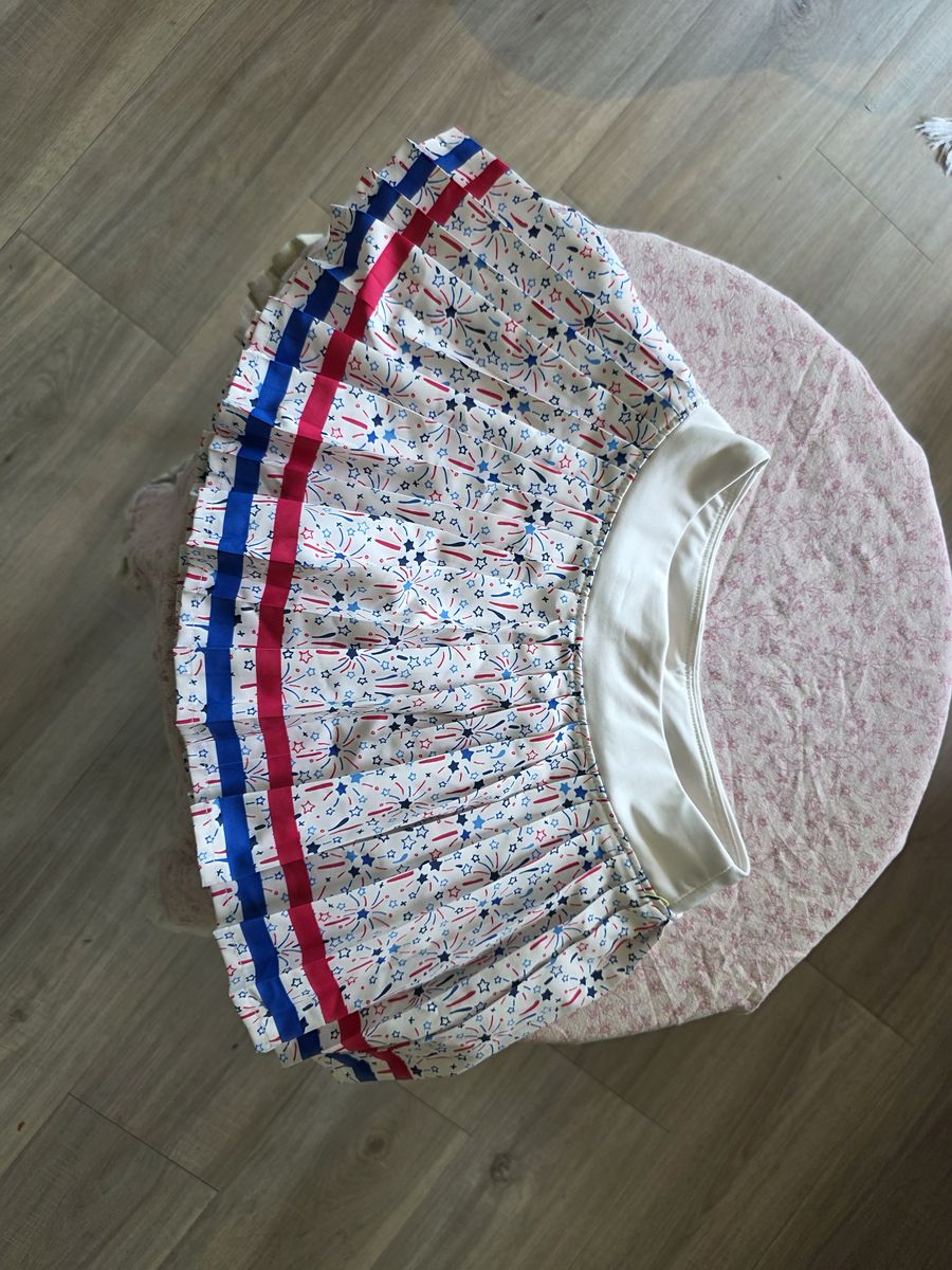 Girls S 4/5 American flag skort