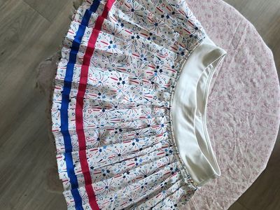 Girls S 4/5 American flag skort