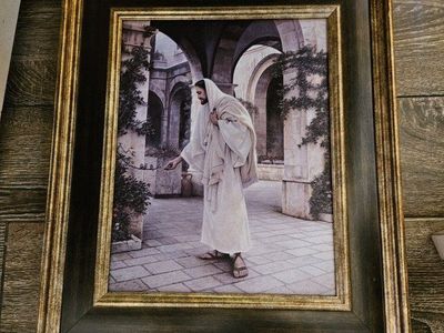 Greg Olsen "In His Constant Care" Framed Christian Art Print 20x17 - Deseret Book