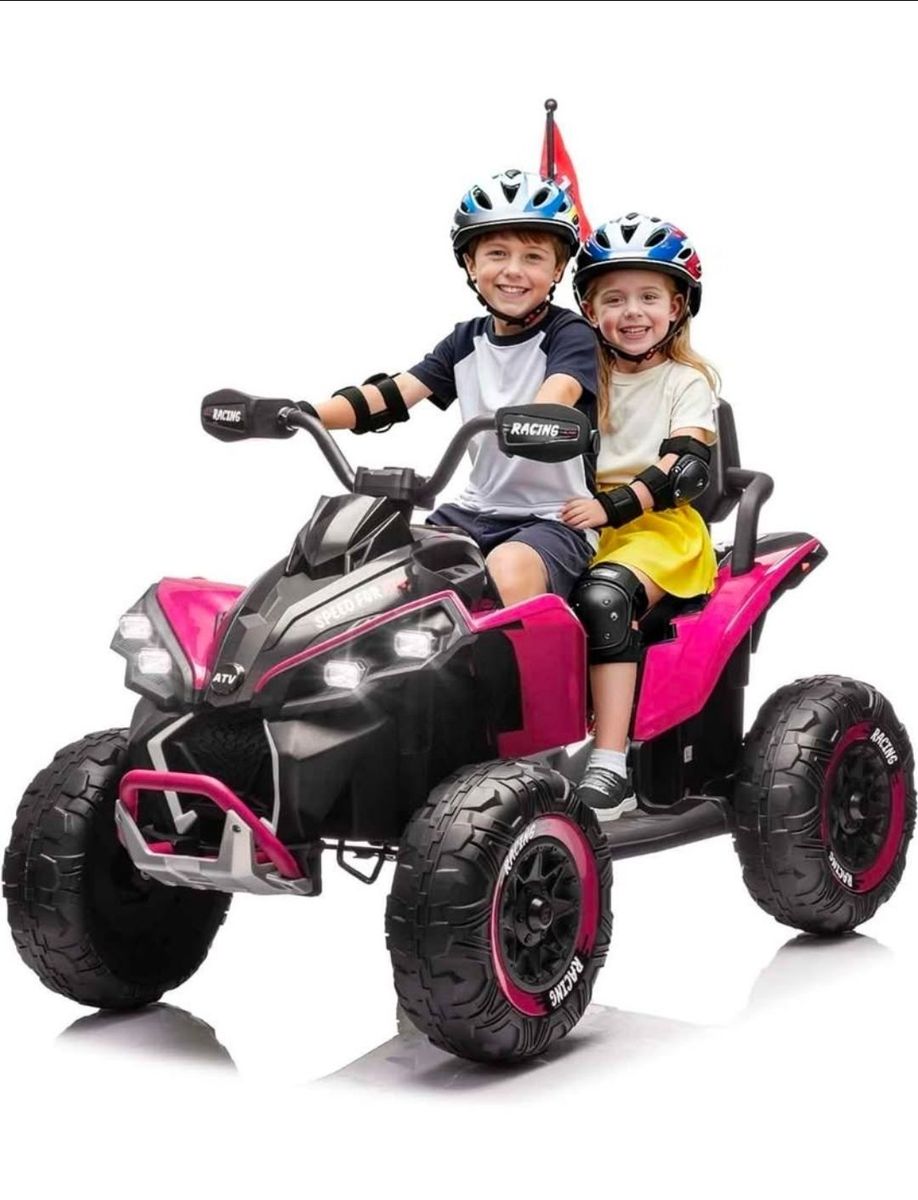 NEW 24V 2-Seater Kids Ride-On ATV – Parent Remote – Bluetooth – LED Lights – #371