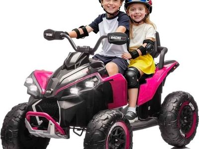 NEW 24V 2-Seater Kids Ride-On ATV – Parent Remote – Bluetooth – LED Lights – #371