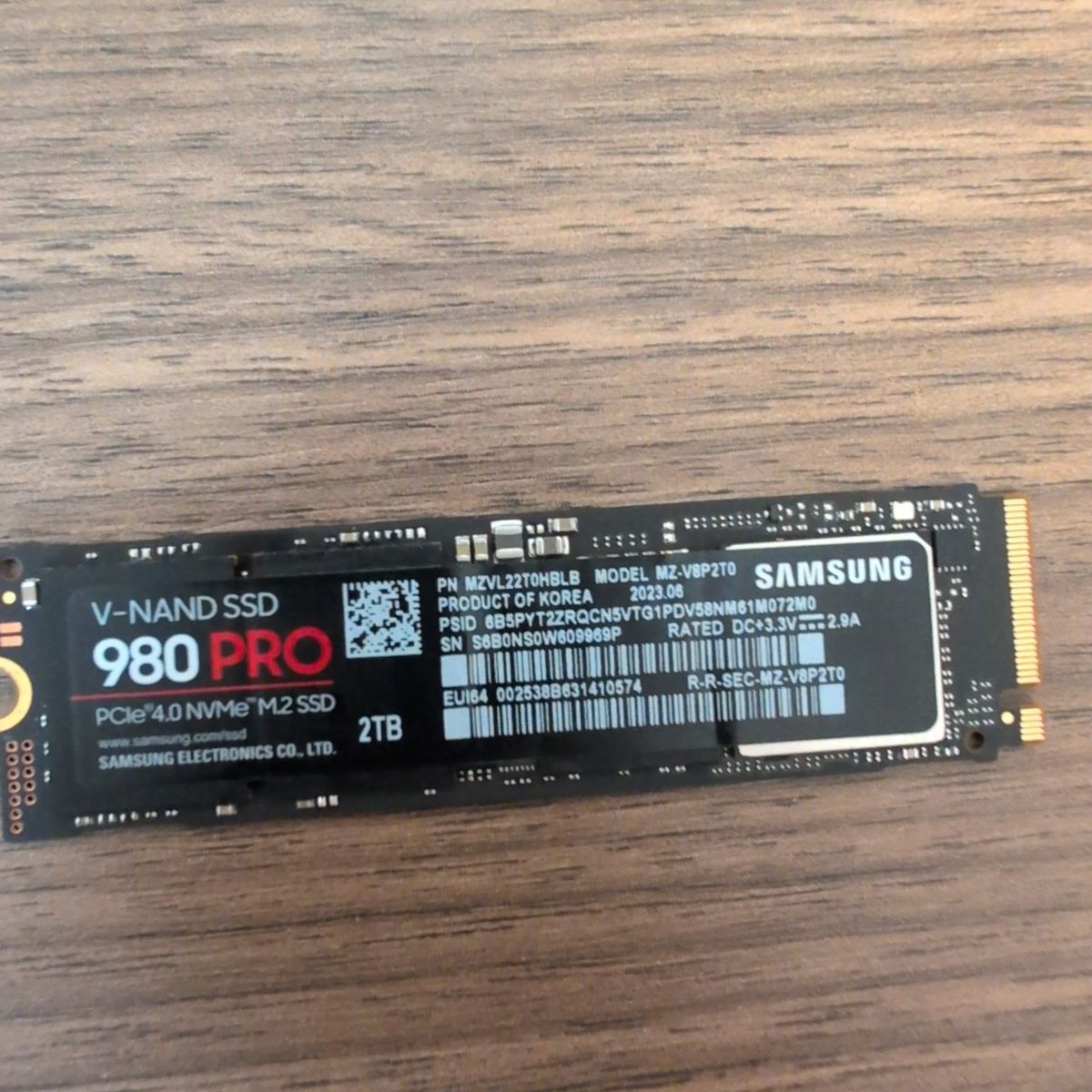 Samsung 980 PRO 2TB m.2 nvme ssd