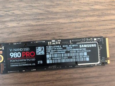 Samsung 980 PRO 2TB m.2 nvme ssd