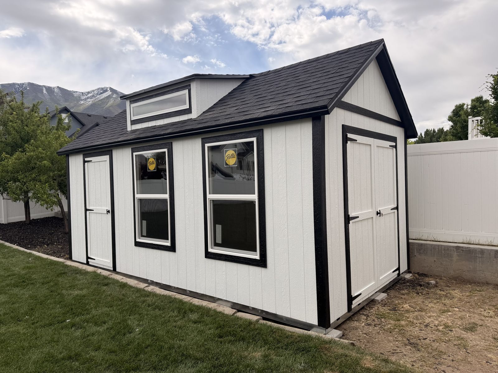 Custom 10x20 A-Frame Shed w/ Dormer, Insulated Windows, Double Door & LP SmartSide Siding