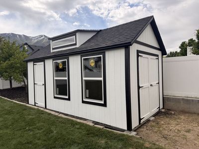 Custom 10x20 A-Frame Shed w/ Dormer, Insulated Windows, Double Door & LP SmartSide Siding