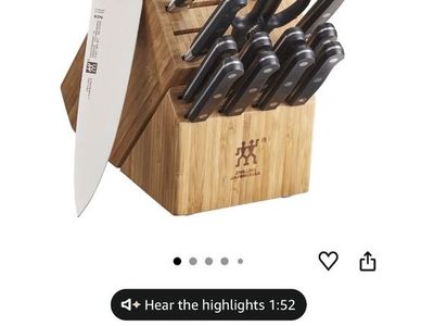 ZWILLING Professional S 20-Piece Razor-Sharp German Block Knife Set