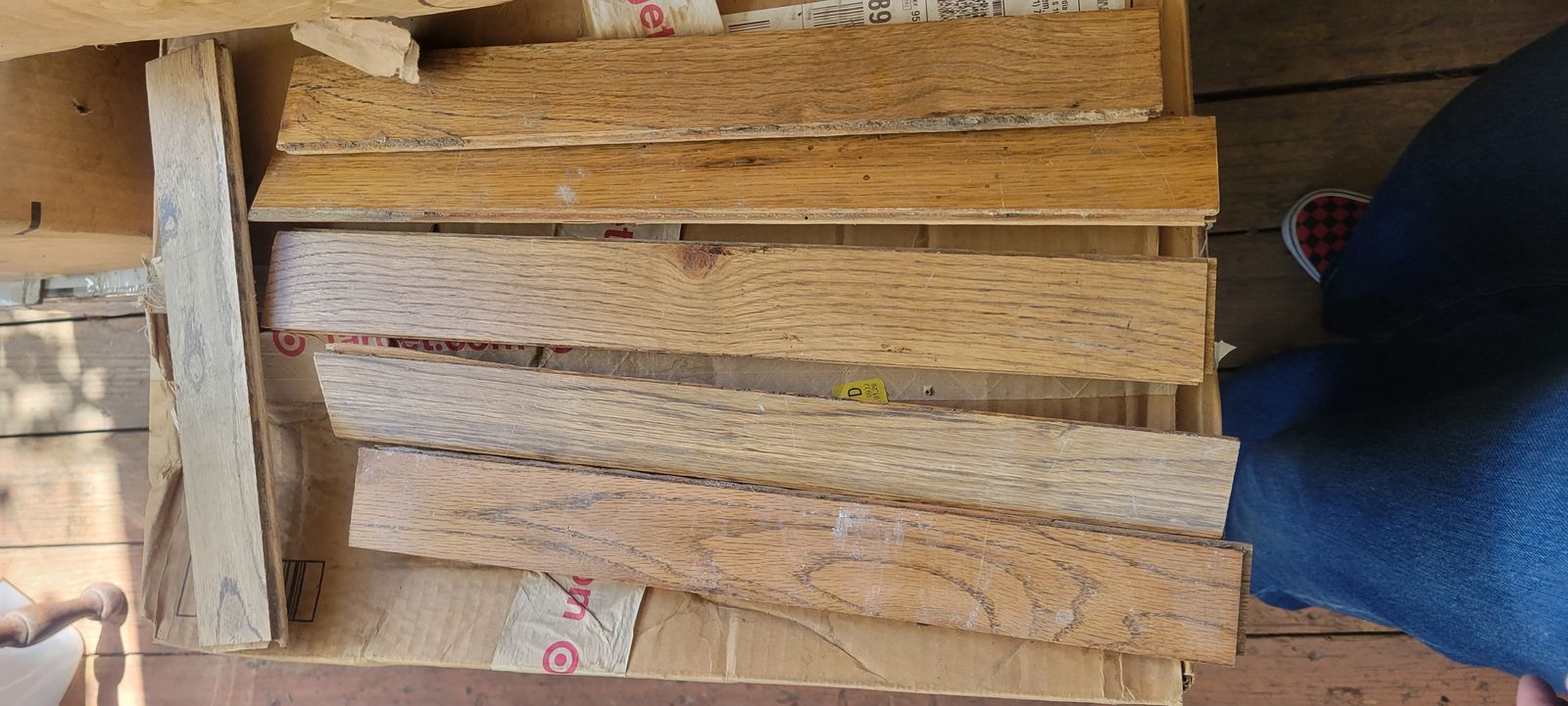 Used Mid-Century oak flooring