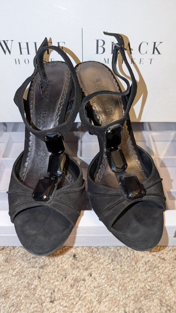 White House Black Market 2007 Beaded Sandal High H