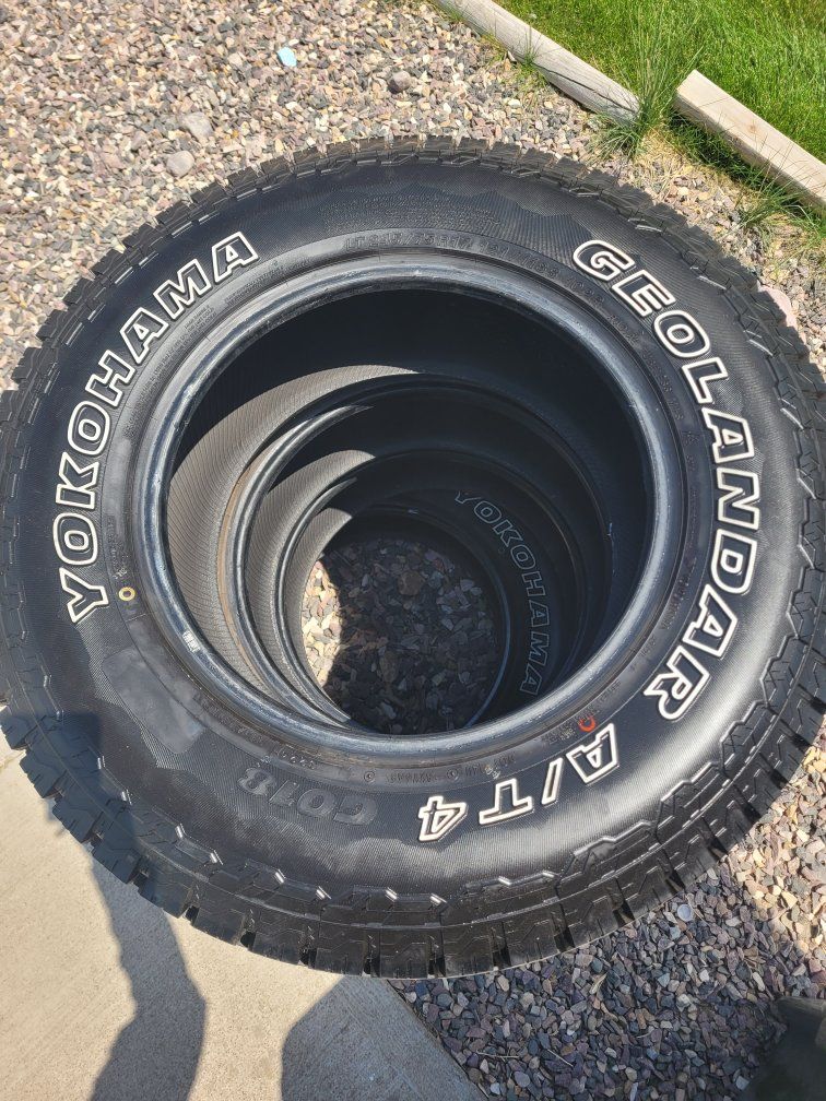 Used Yokohama Geolandar A/T4 All-Terrain Truck Tires (Set of 4)