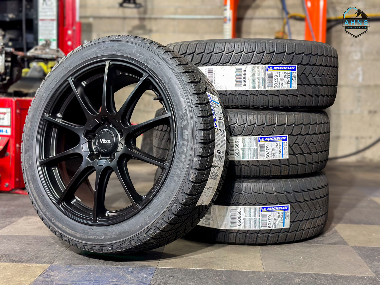 Winter | 235 45 18 Michelin X-Ice | Tesla Model 3 | 18" Wheel Package | Winter Tires | 235/45r18 | Brand New | Honda | Toyota
