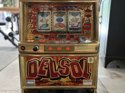 ELECO Del Sol Japanese Pachislo Slot Machine Gold & Red Home Casino Game