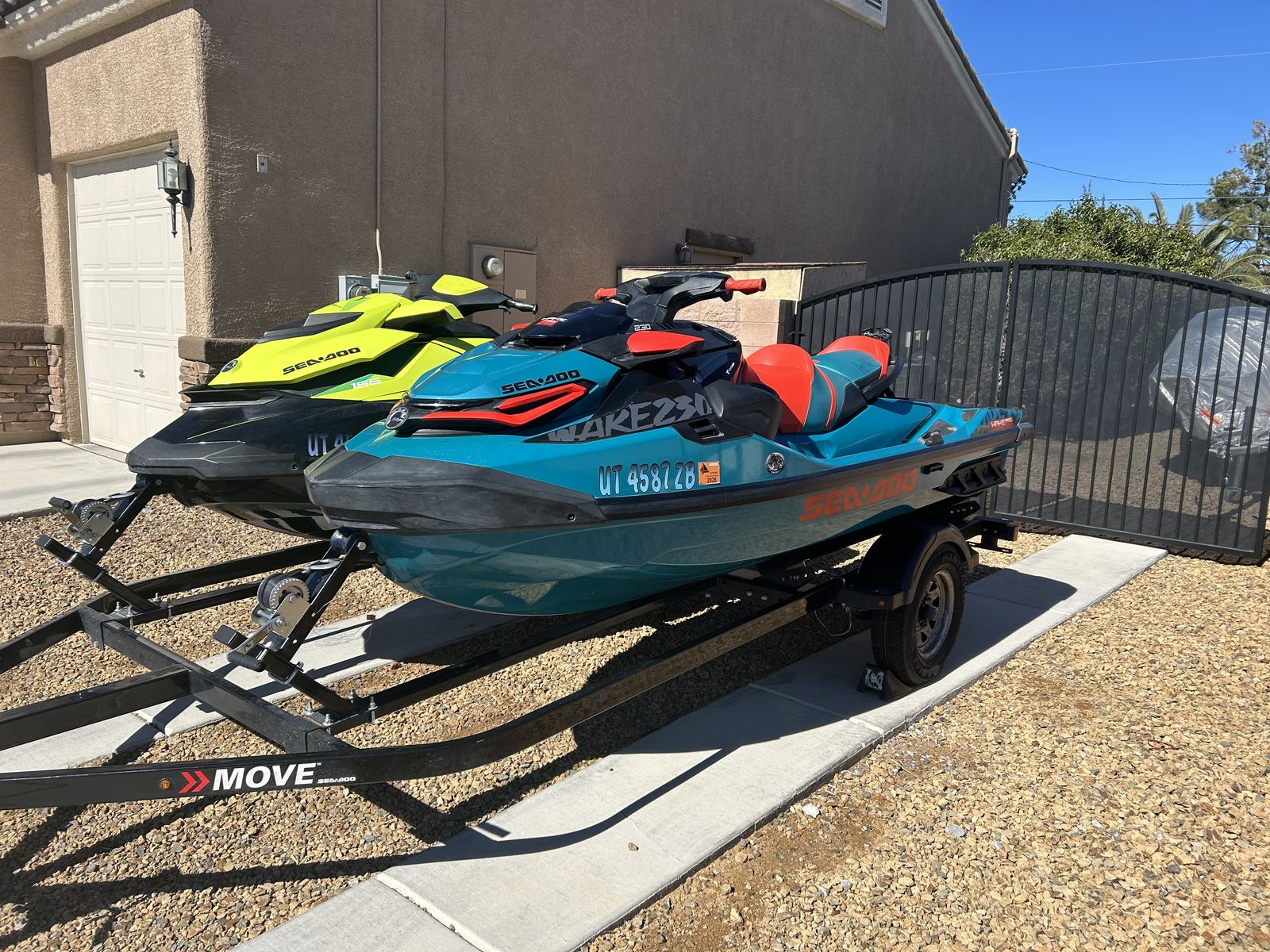 2019 Sea-Doo Wake Pro 230 w/ Bluetooth and GTI 155 SE with trailer and low hours
