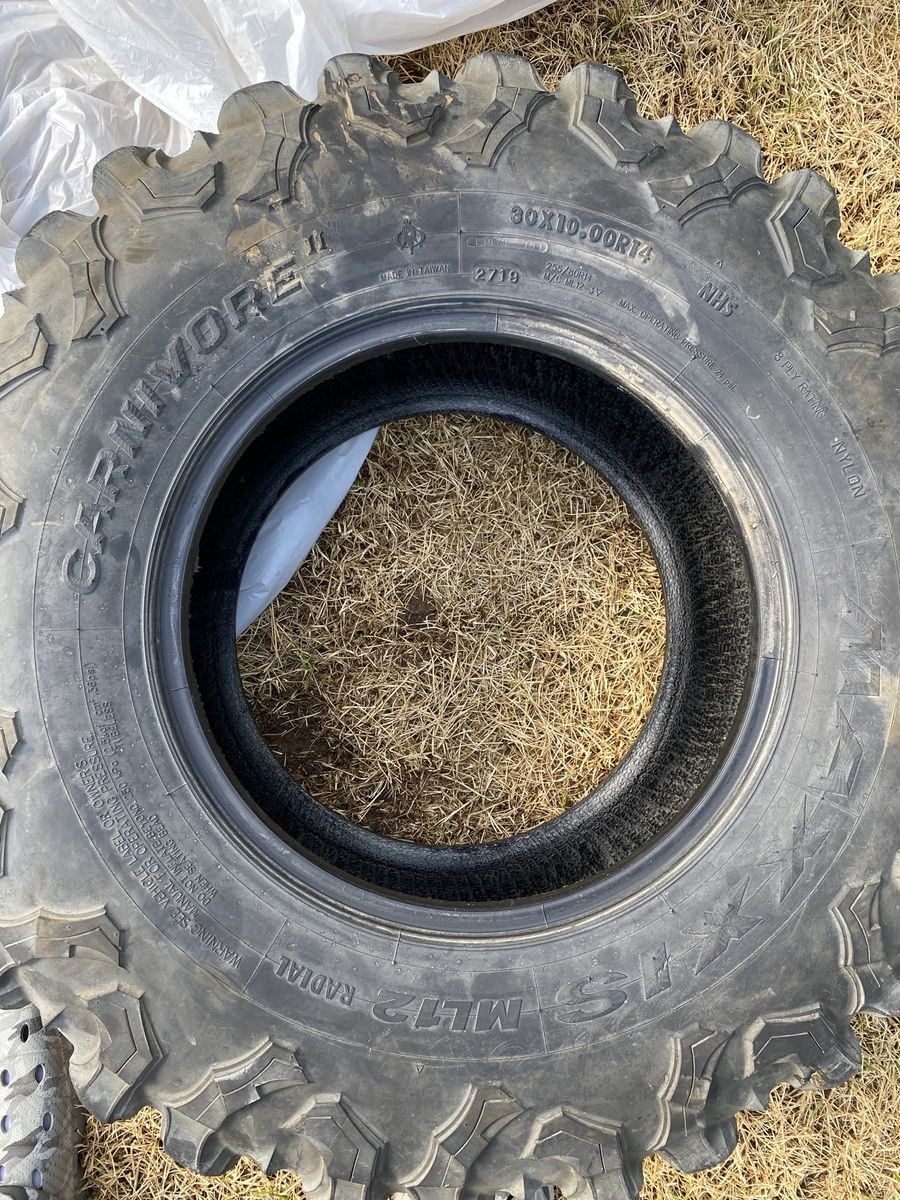 Carnivore ML2 Radial UTV Tires 30x10.00R14 - Set of 4, Good Tread, ATV/UTV Off-Road