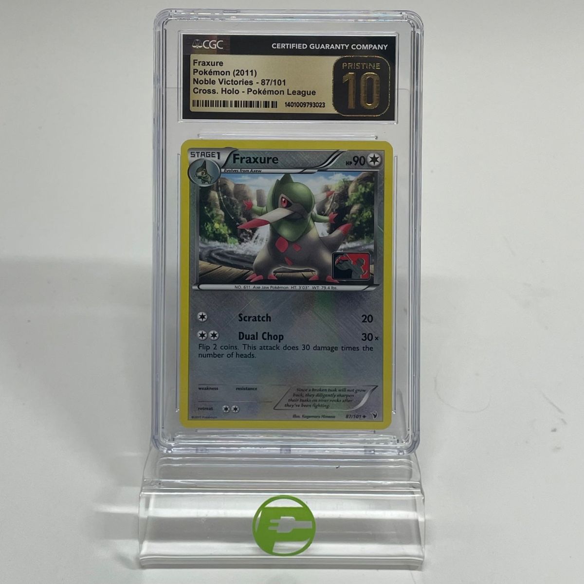 Pokémon TCG Noble Victories Fraxure 87/101 English CGC 10 Pristine
