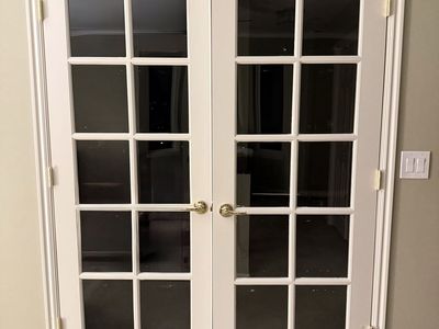White French Doors with 10-Lite Glass Panels - 80 inches tall