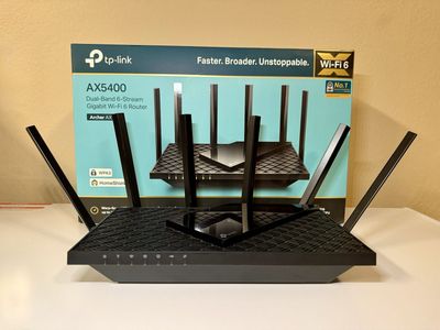Gaming WiFi Router. TP-Link Archer AX5400 Dual-Band Wi-Fi 6 Gigabit Router AX73 With HomeShield WPA3