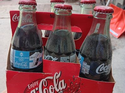 Vintage Coca-Cola Classic Salt Lake 2002 Olympic Games Glass Bottles