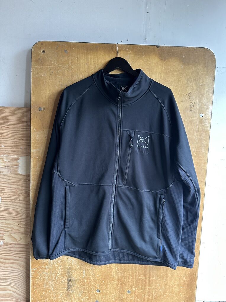 Burton AK Polartec Grid Full Zip Fleece XL Black