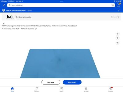 Yuren Yoga Mat 6 X 4 X 1/2