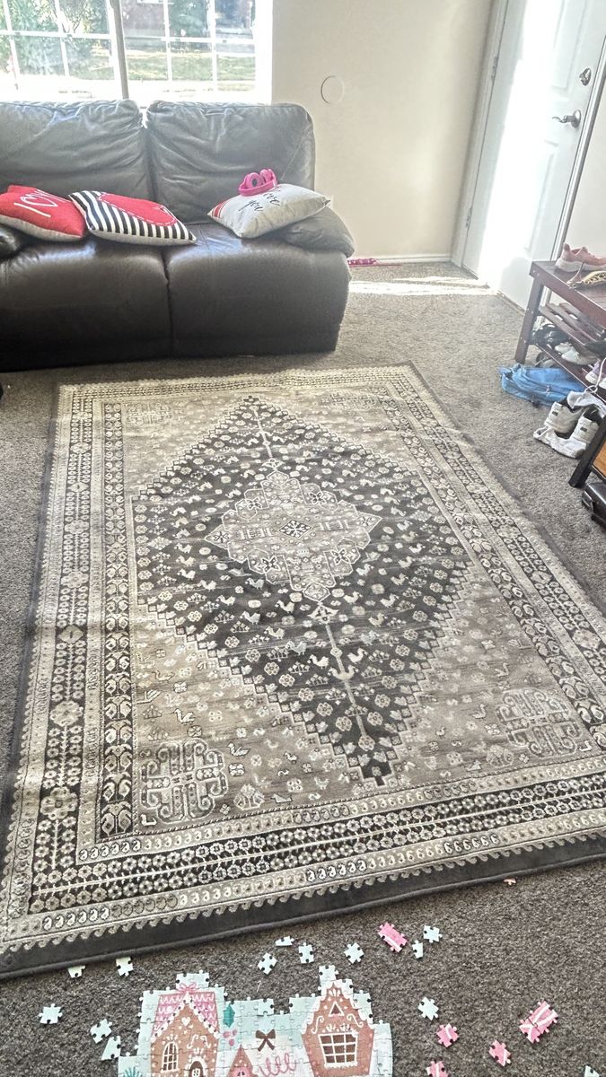 Brown to dark brown new rug