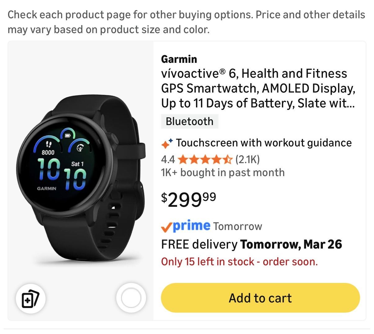 Garmin SmartWatch
