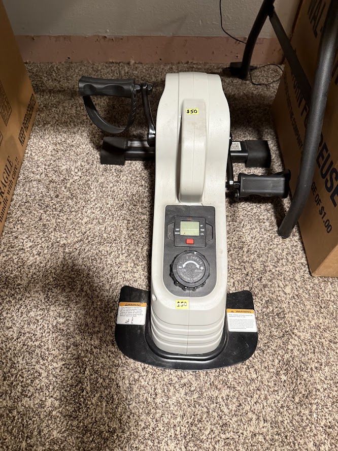 Sunny Health & Fitness Under Desk Exercise Bike Pedal Exerciser