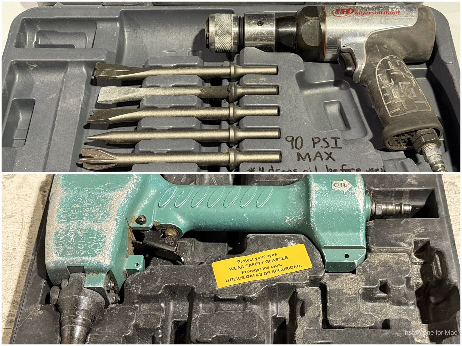SAVE! Pneumatic Tools - Air Hammers & Denailers - Used & New - Priced Individually