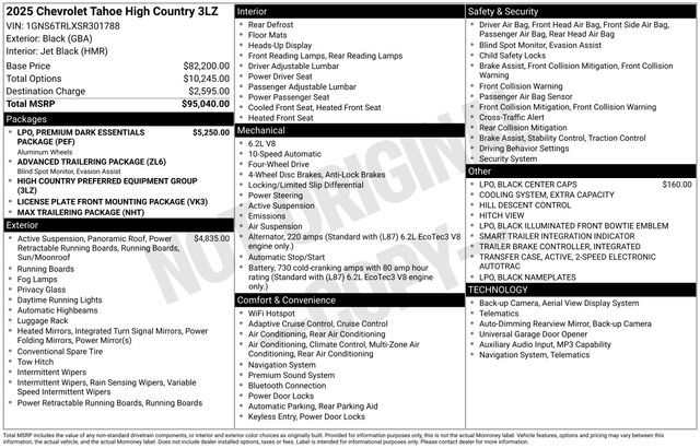 2025 Chevrolet Tahoe High Country