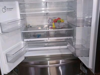 LG Stainless Steel French Door Refrigerator with Delivery Ice & Water Dispenser, Smart Cooling, Slim SpacePlus Ice System