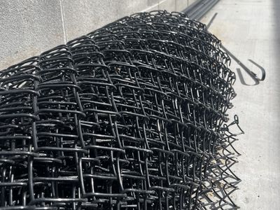 Chain Link Fence Material - About 90 Feet Long