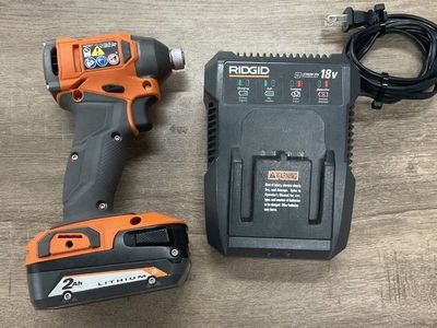 RIDGID 18V IMPACT W BATTERY & CHARGER