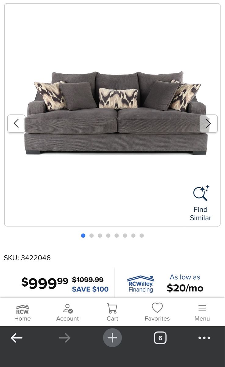 Spartan Gray Sofa