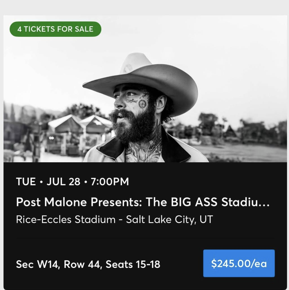 Post Malone + Jelly Roll Tickets