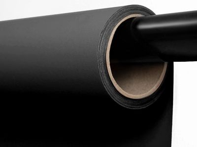 Seamless Paper Backdrop for Photography, 106.8''x32.8' Jet Black
