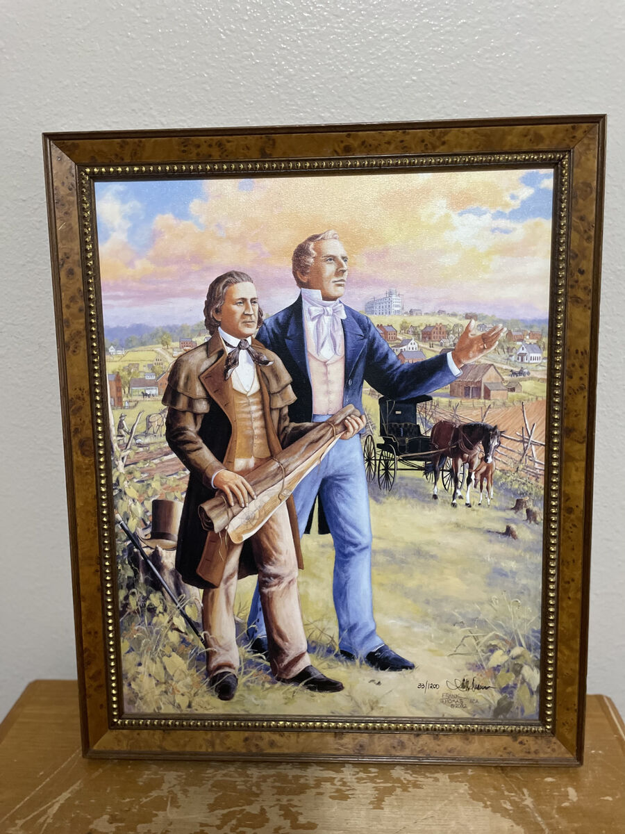 Frank Thomas Signed and Numbered Art Print on Canvas of Joseph and Hyrum Smith