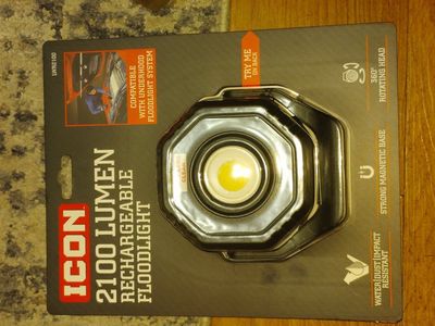New Icon 2100 Lumen rechargeable Flood Light