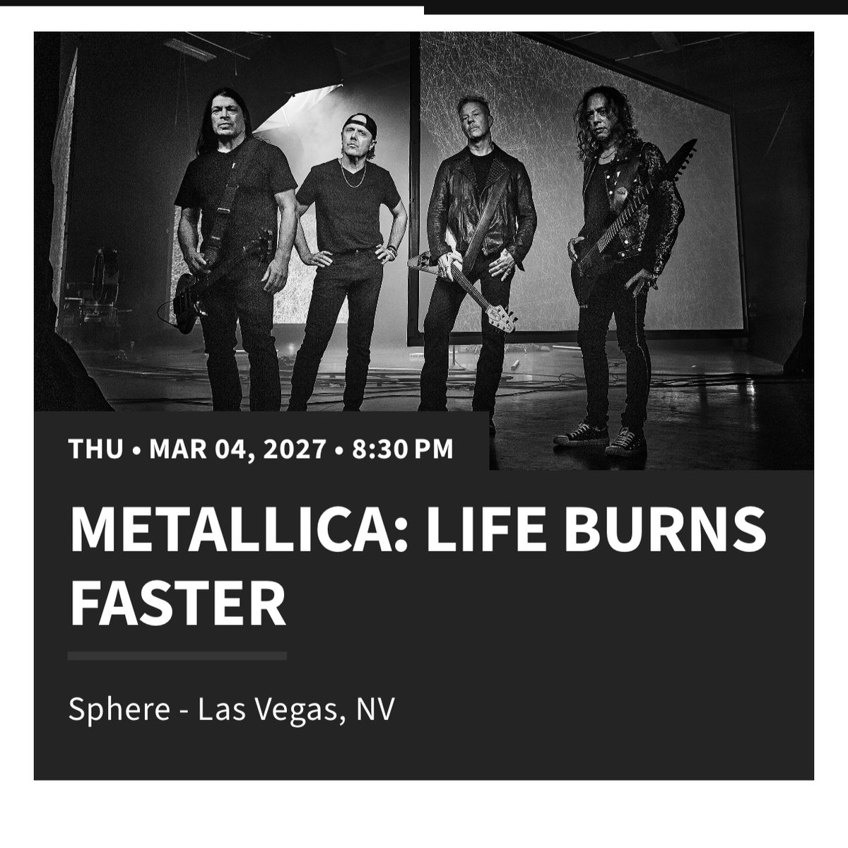 Metallica at The Sphere