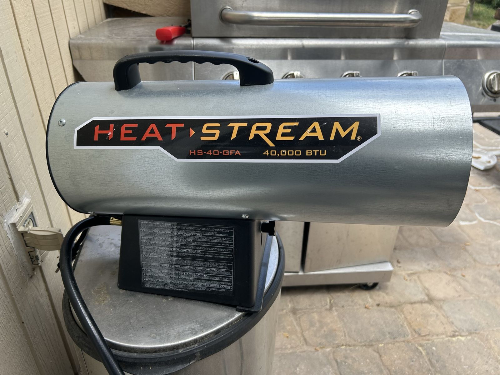 Heat propane air