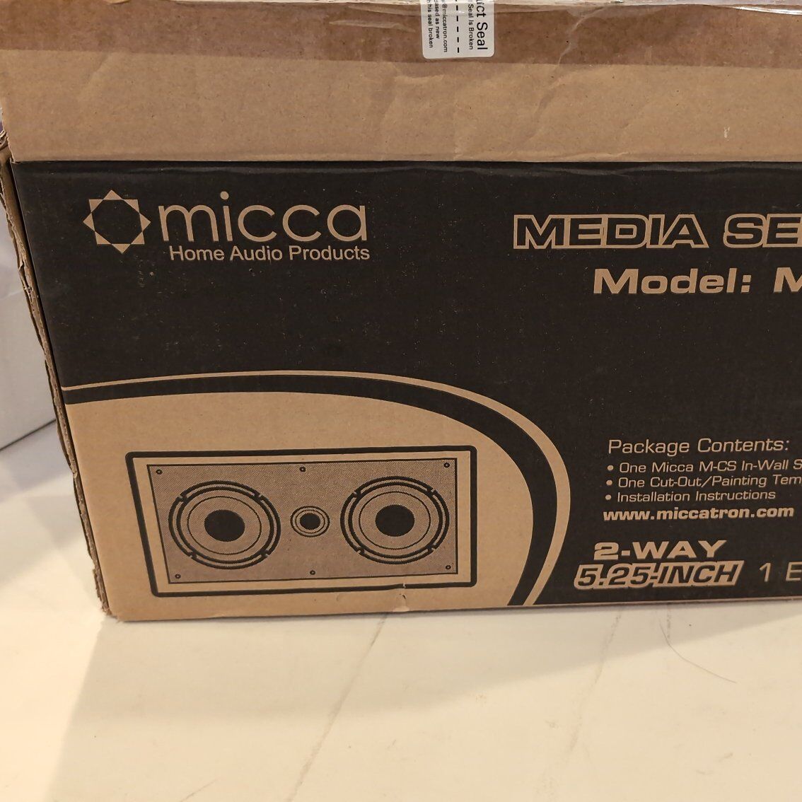 micca m-cs 5.25 inch MTM in wall speaker