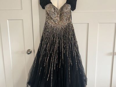 BLACK SPARKLERS FORMAL DRESS