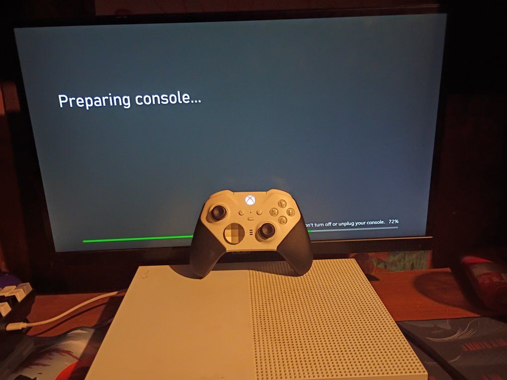 Xbox one s with elite controller/cords 1 terabyte